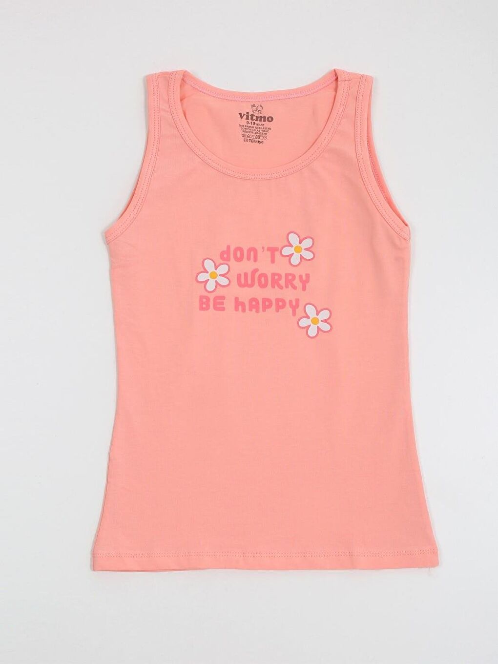 Vitmo Karişik Kız Çocuk Pamuklu 3'Lü Atlet 3'Lü Şort Boxer Karışık Renk Spring 6 Parça Set - 1