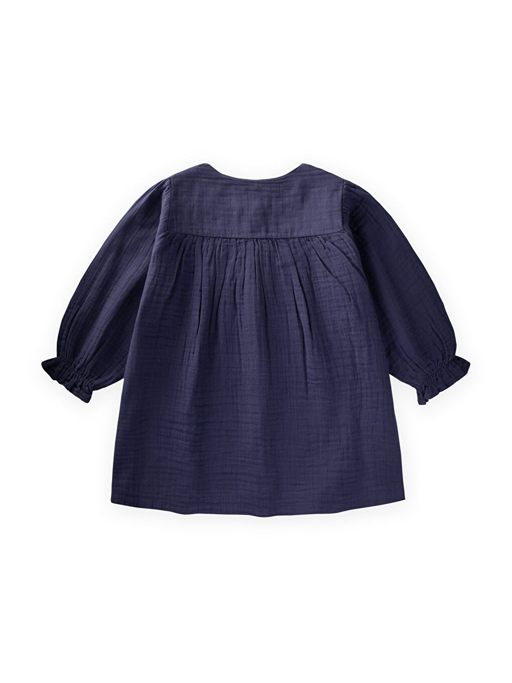 Müslin Elbise 2-10 Yaş Lacivert-1
