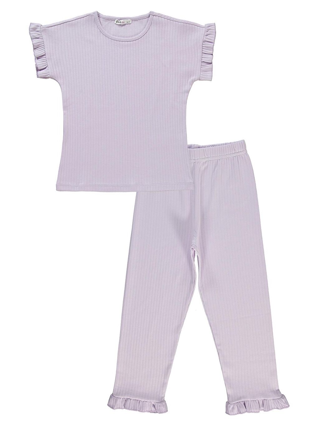 Mor Girls Kız Çocuk Pijama Takımı 6-9 Yaş Nazik Lavanta