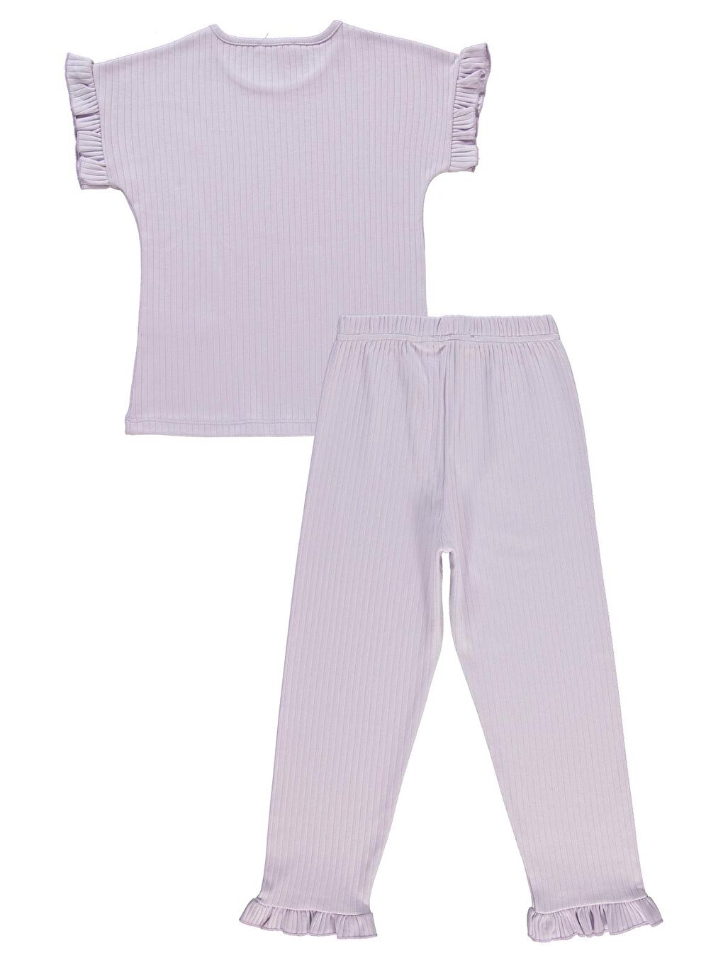 Mor Girls Kız Çocuk Pijama Takımı 6-9 Yaş Nazik Lavanta-1