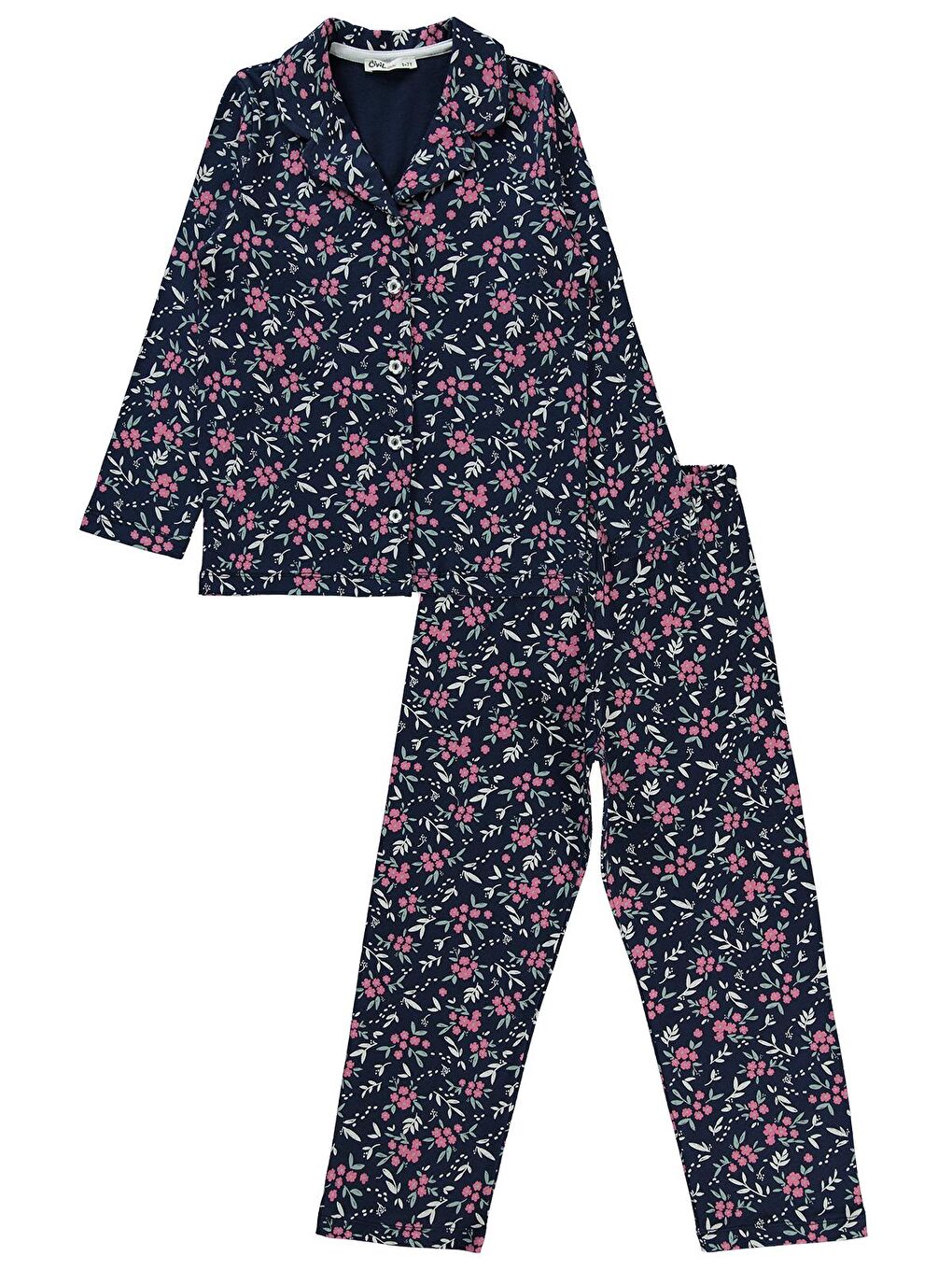 Civil Lacivert Girls Kız Çocuk Pijama Takımı 6-9 Yaş Lacivert