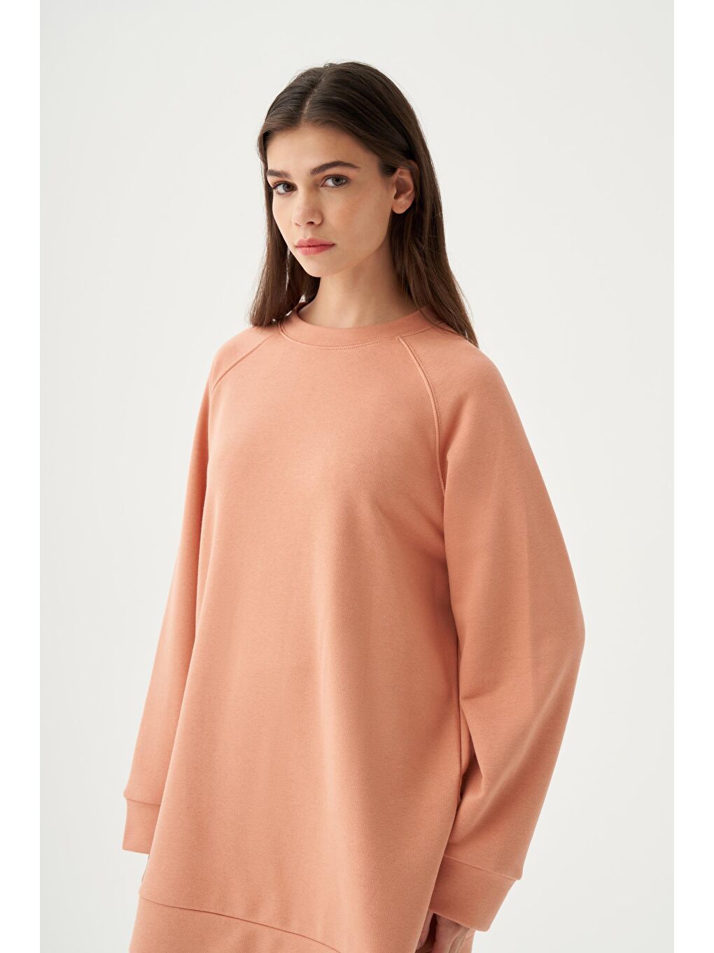 Pembe Somon-Reglan Kollu Sweat-3