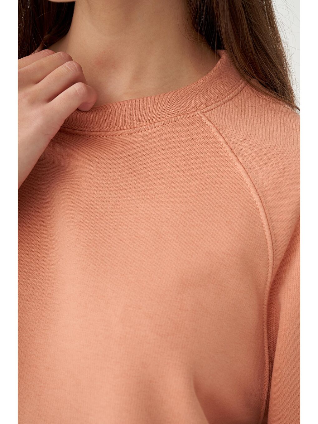 Pembe Somon-Reglan Kollu Sweat-4