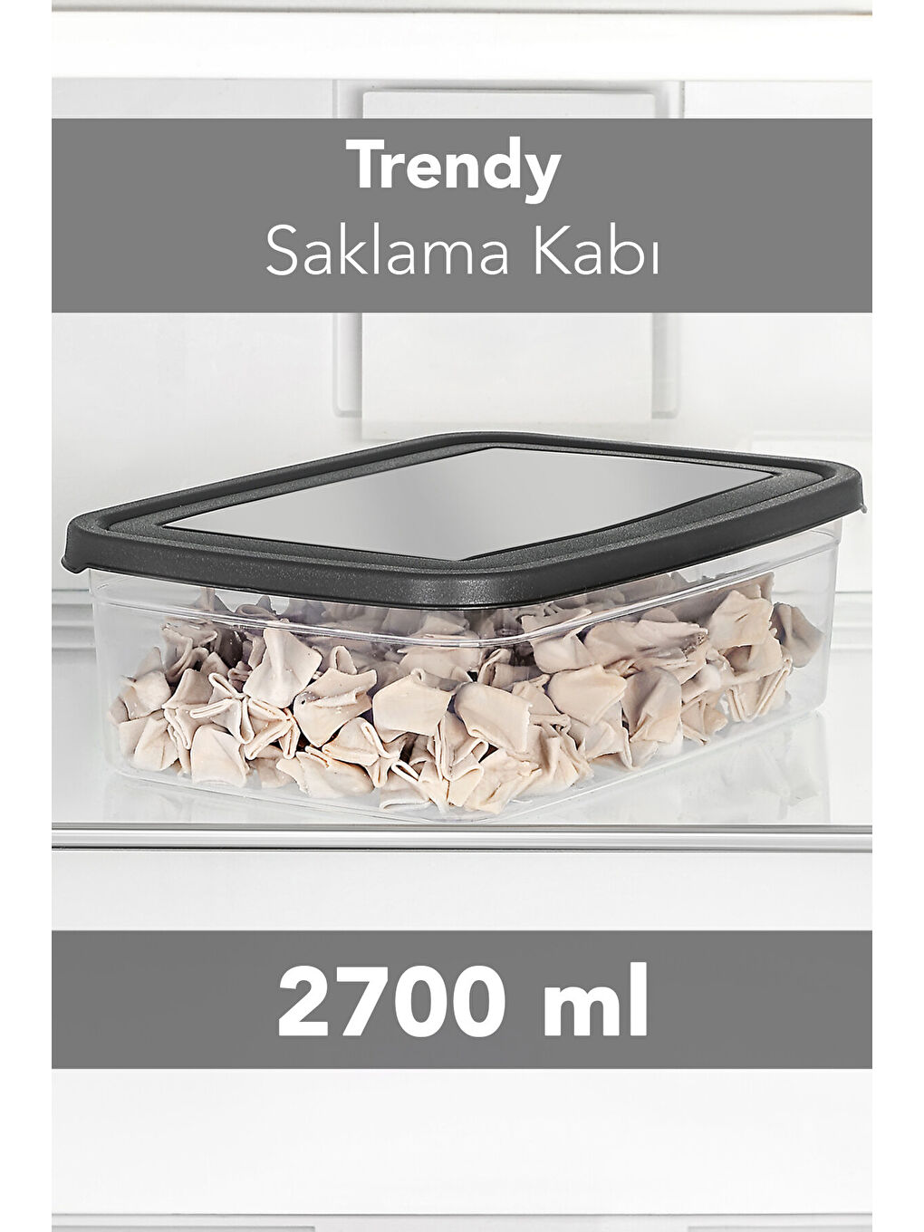 Renksiz Saklama Kabı 2700 ml