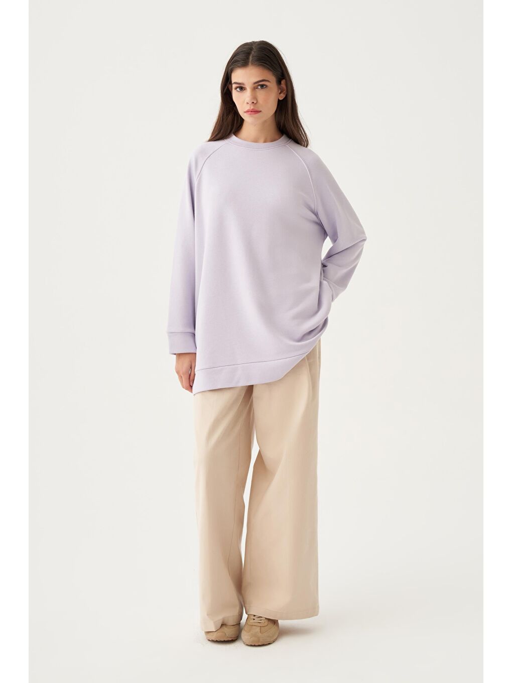 Lila-Reglan Kollu Sweat