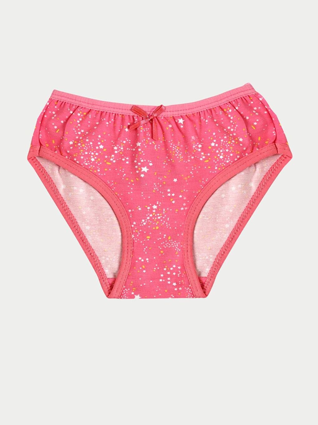 Kız Çocuk Pamuklu 3'Lü Atlet 3'Lü Slip Karışık Renk Rain 6 Parça Set-6