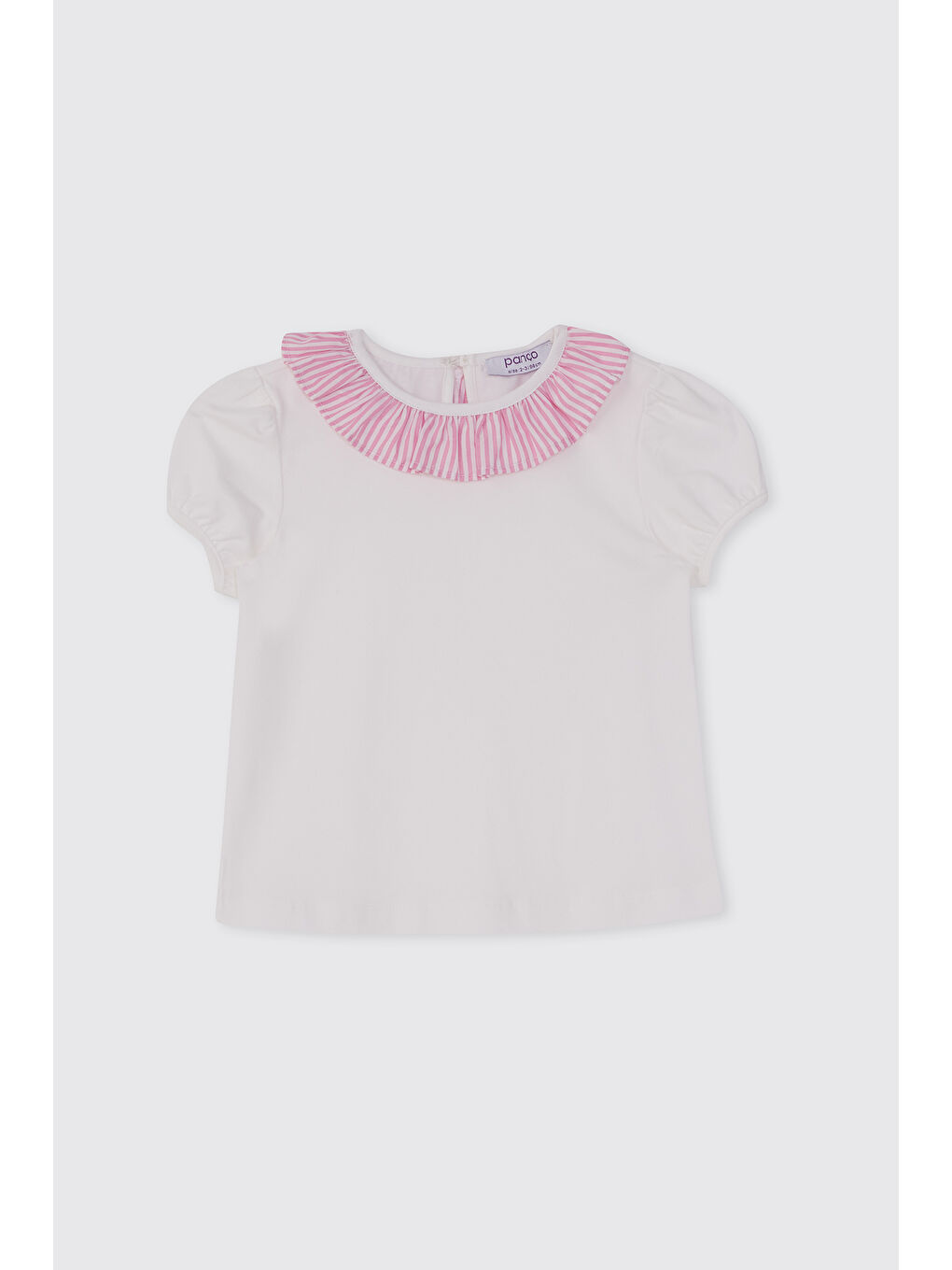 Kız Bebek Kısa Kolu Beyaz Tişört