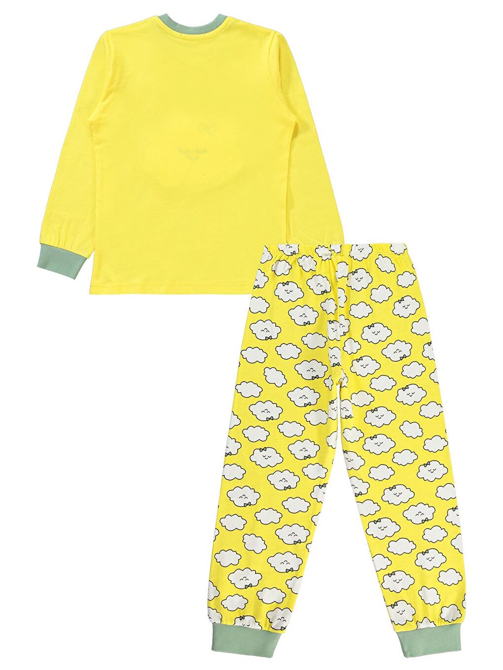 Girls Kız Çocuk Pijama Takımı 10-13 Yaş Sarı-1