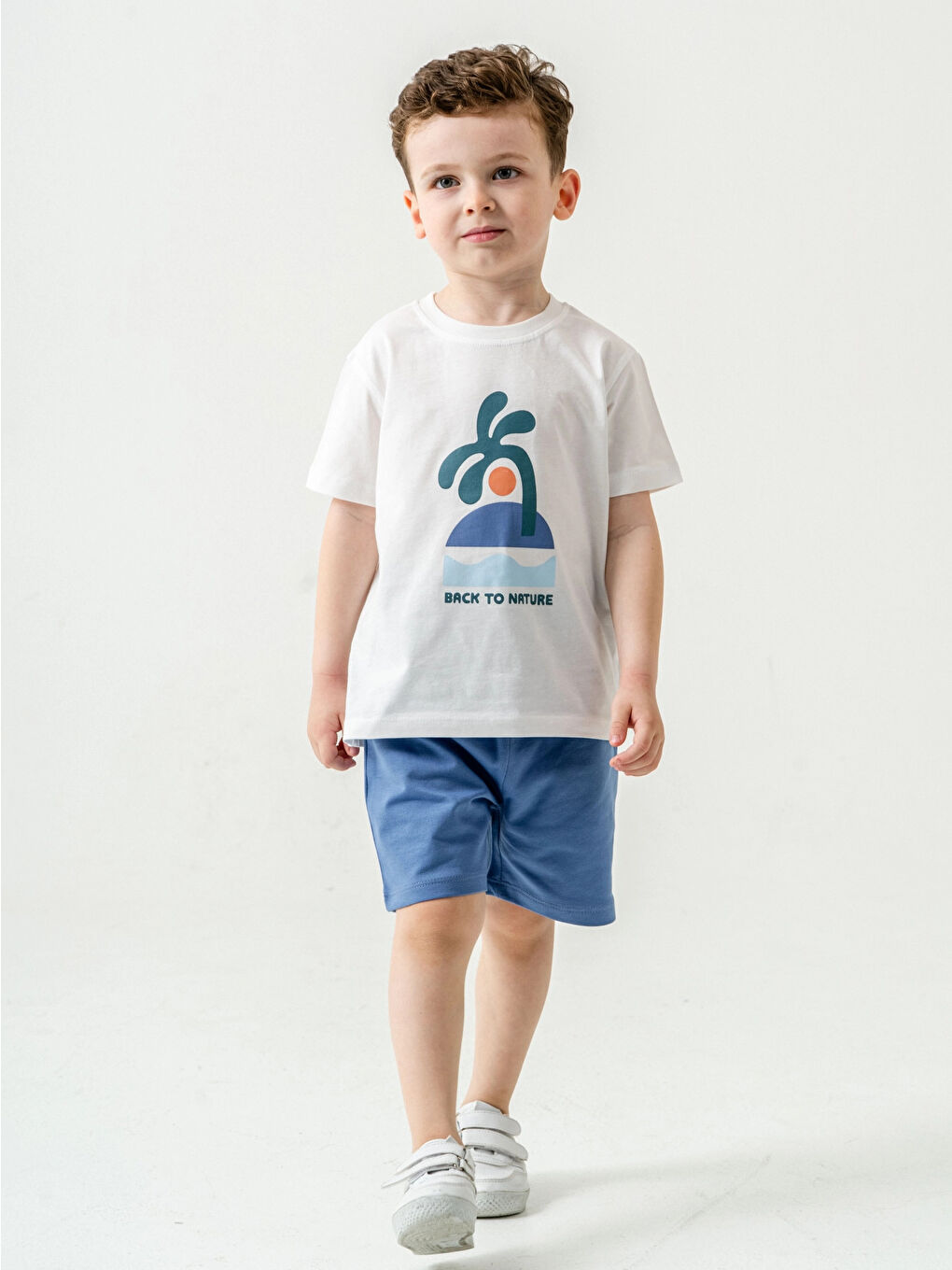 İndigo Back To Nature Baskılı Erkek Çocuk Takım 50308-2
