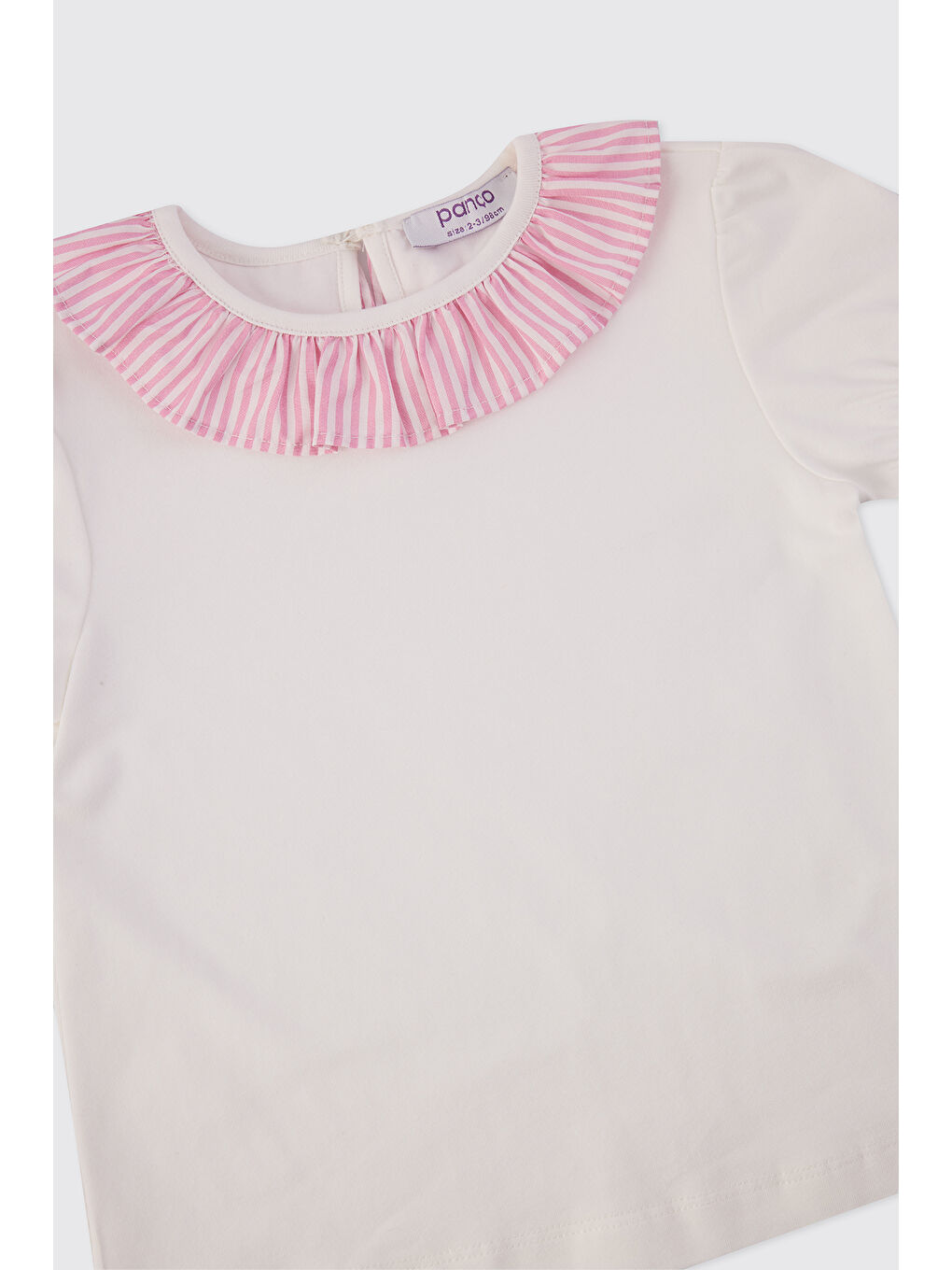 Kız Bebek Kısa Kolu Beyaz Tişört-2