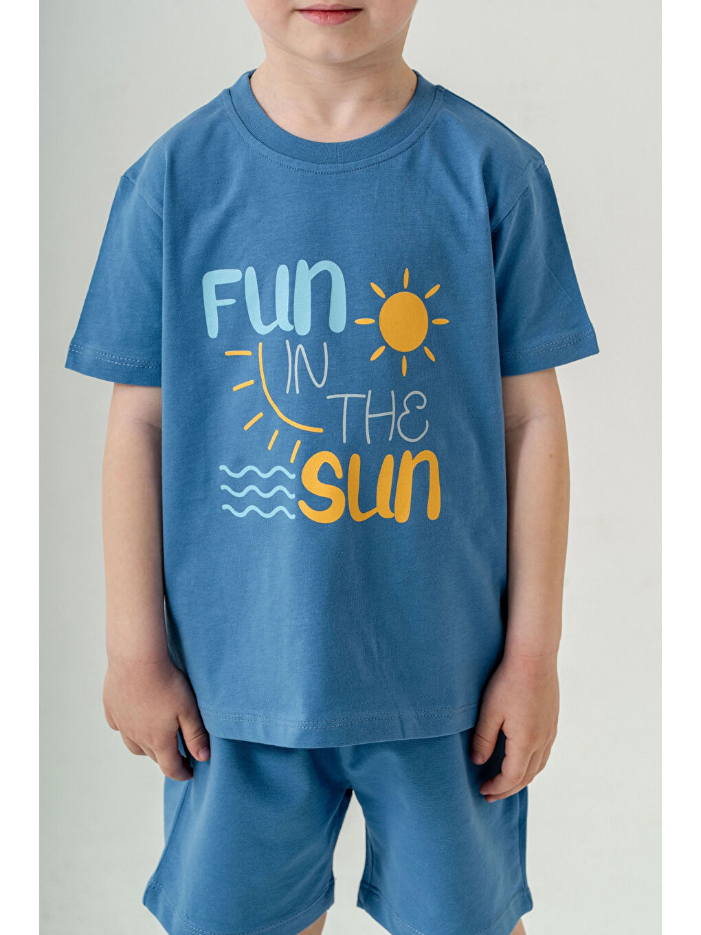 İndigo Fun Sun Baskılı Erkek Çocuk Takım 50307-1