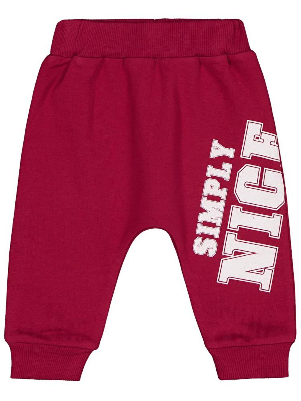 Bordo Baby Simply Nice Baskılı 6-18 Ay Tek Alt Bebe