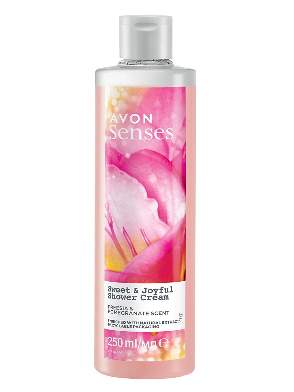 AVON Renksiz Senses Sweat & Joyful Frezya ve Nar Kokulu Krem Duş Jeli 250 Ml.