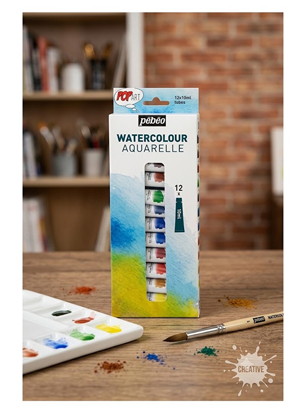 Sulu Boya 12 Renk 12 Ml Tüp 1 Paket Pepeo Suluboya Seti 12 Li Tüpte Canlı Parlak Ve Solmayan Profesy-3