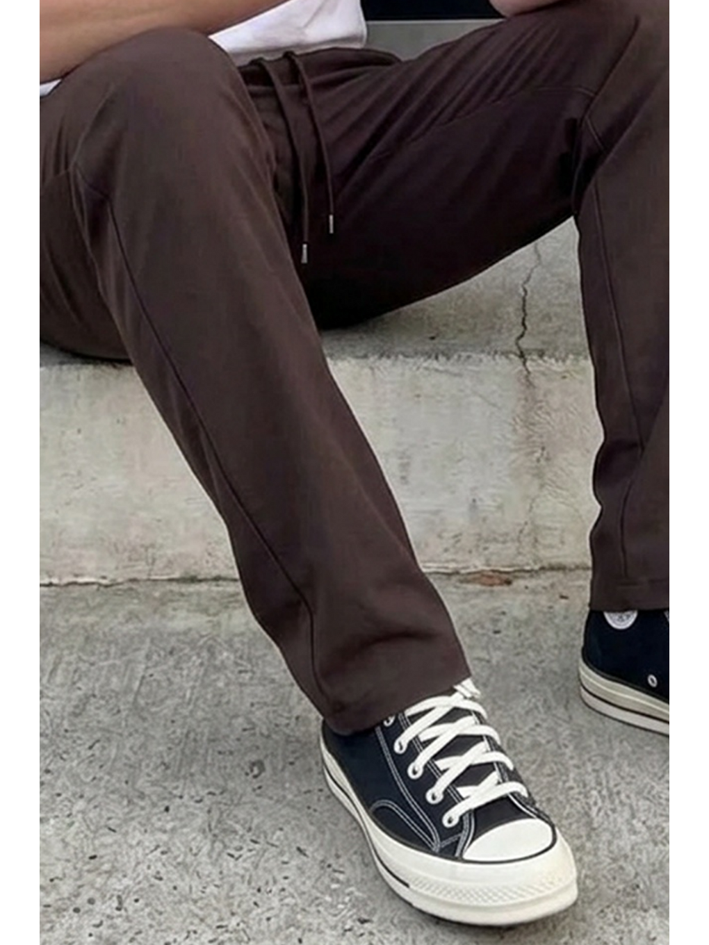 Kahverengi Erkek Comfort Fit Bol Paça Kahve Baggy Pantolon-5