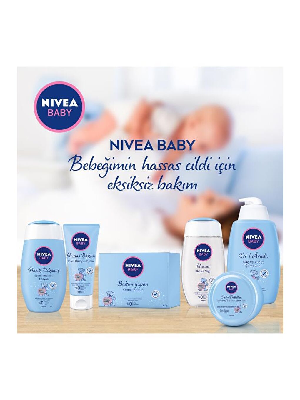 NIVEA Şeffaf Bebek Pişik Kremi 100 ml Bebek Yağı 200 ml - 3