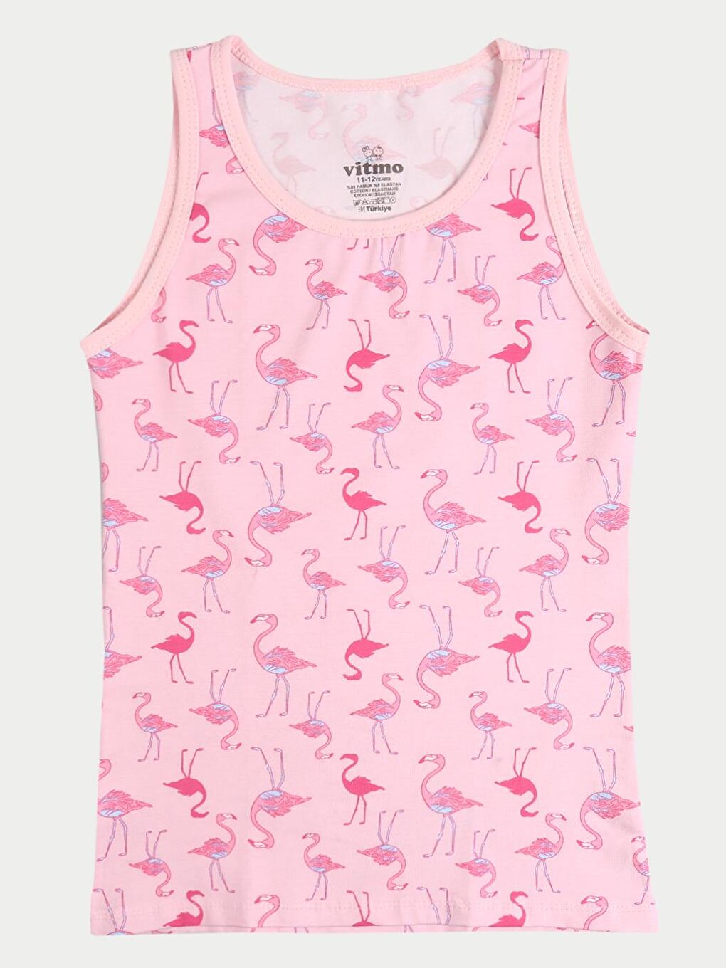 Kız Çocuk Pamuklu 3'Lü Atlet 3'Lü Slip Karışık Renk Cherry 6 Parça Set-1