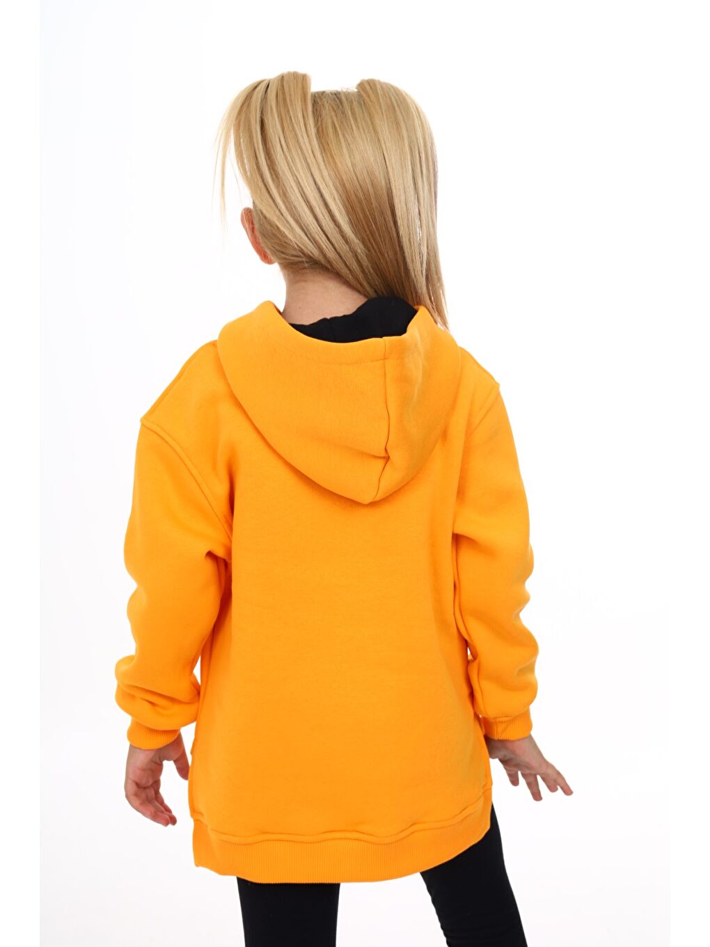 Sarı Kız Çocuk Nakışlı Sweatshirt-3