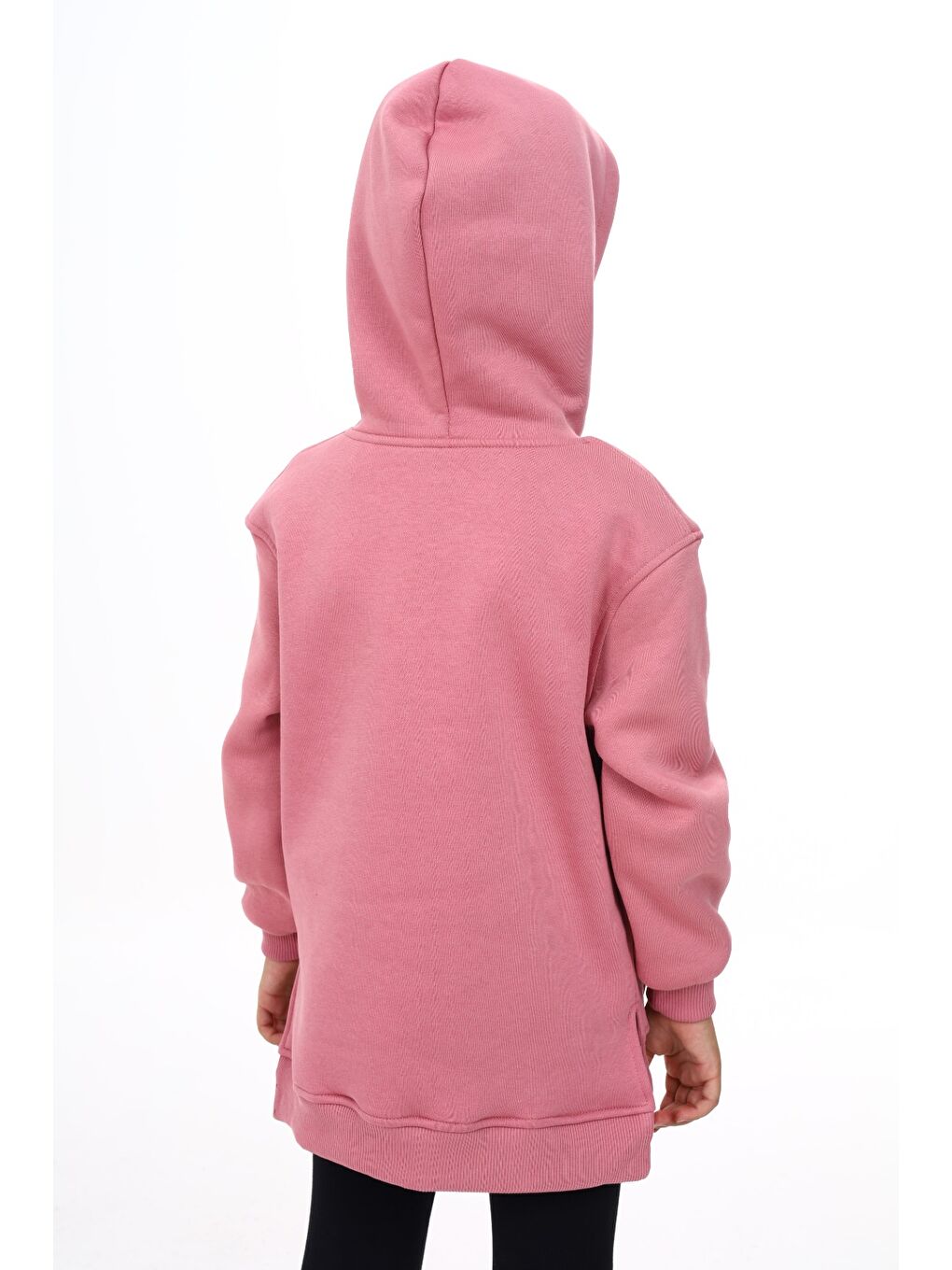 Pembe Kız Çocuk Nakışlı Sweatshirt-3