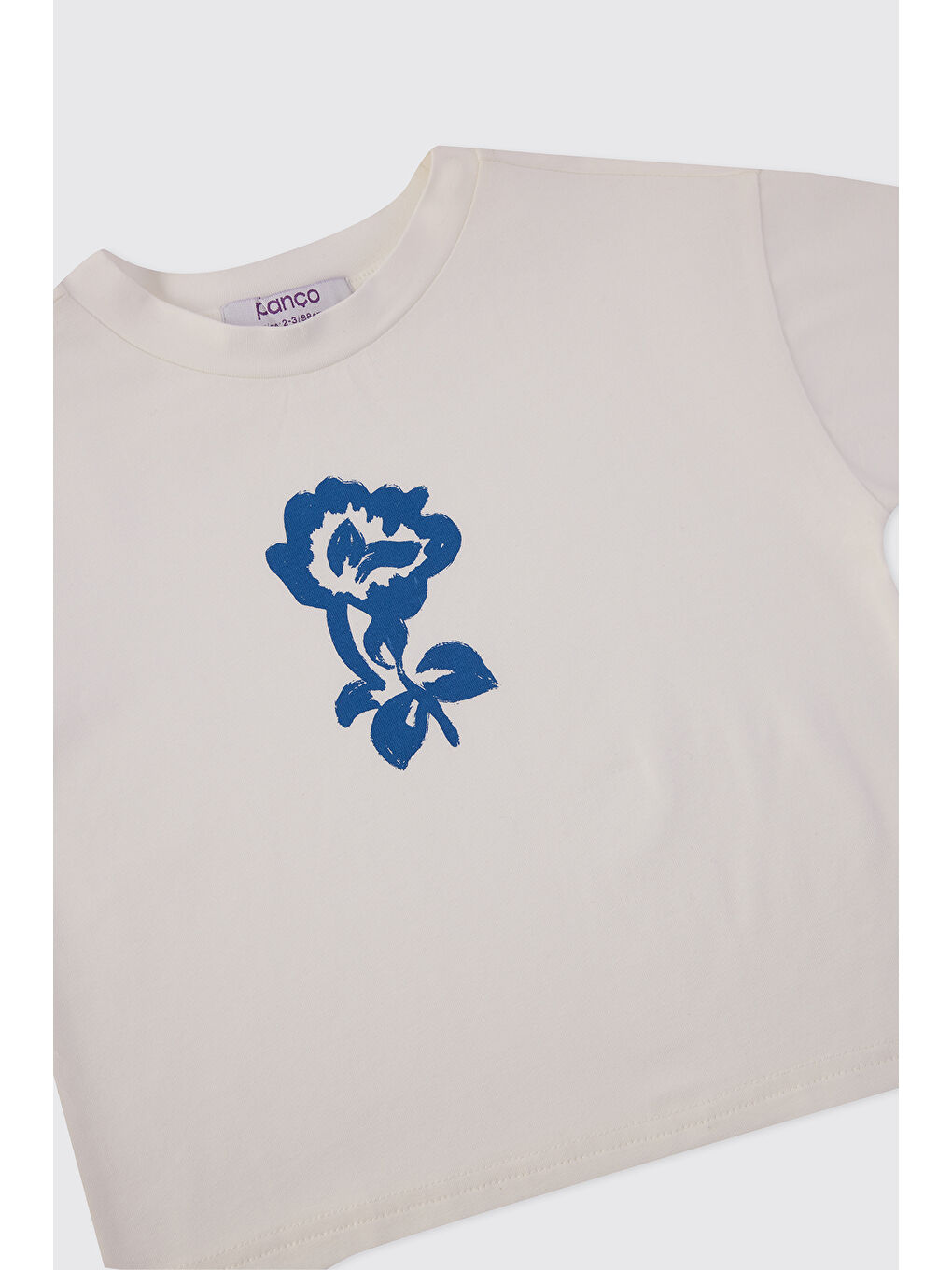 Kız Bebek Kısa Kolu Beyaz Tişört-2