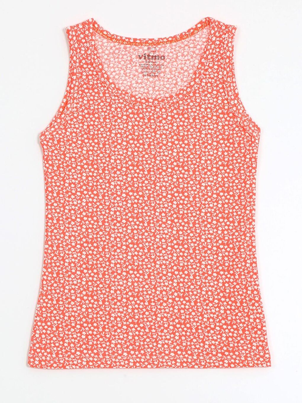 Kız Çocuk Pamuklu 3'Lü Atlet 3'Lü Slip Karışık Renk Flower 6 Parça Set-3