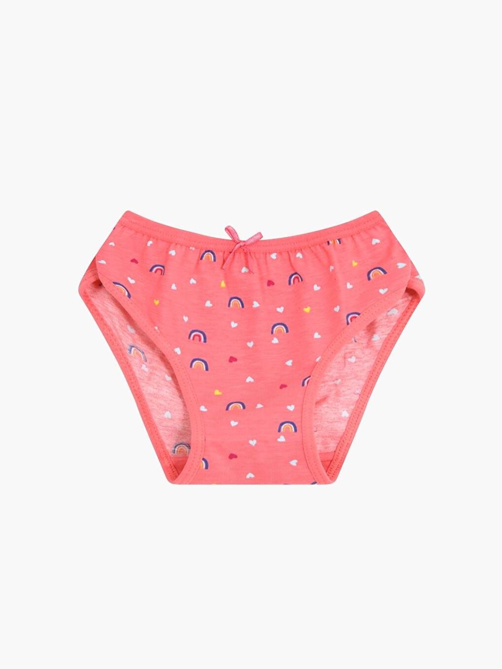 Kız Çocuk Pamuklu 3'Lü Atlet 3'Lü Slip Karışık Renk Flower 6 Parça Set-4