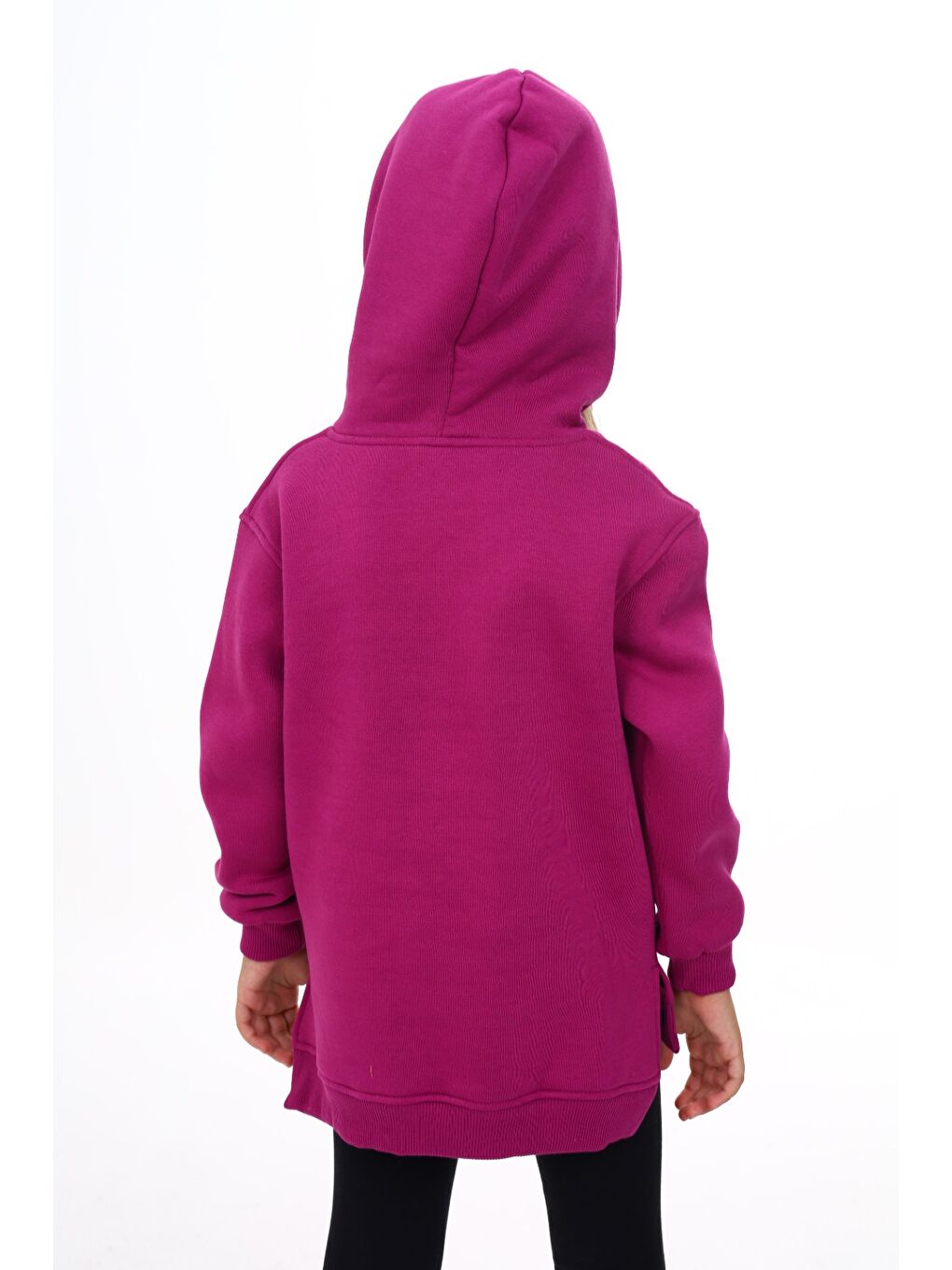 Mürdüm Kız Çocuk Nakışlı Sweatshirt-4