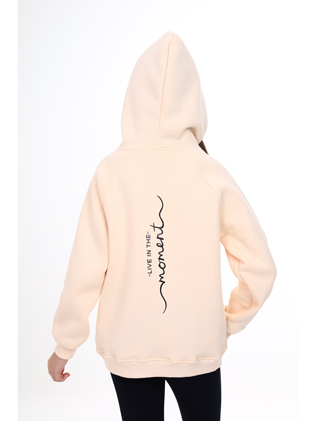 Bej Kız Çocuk Baskılı Sweatshirt-3