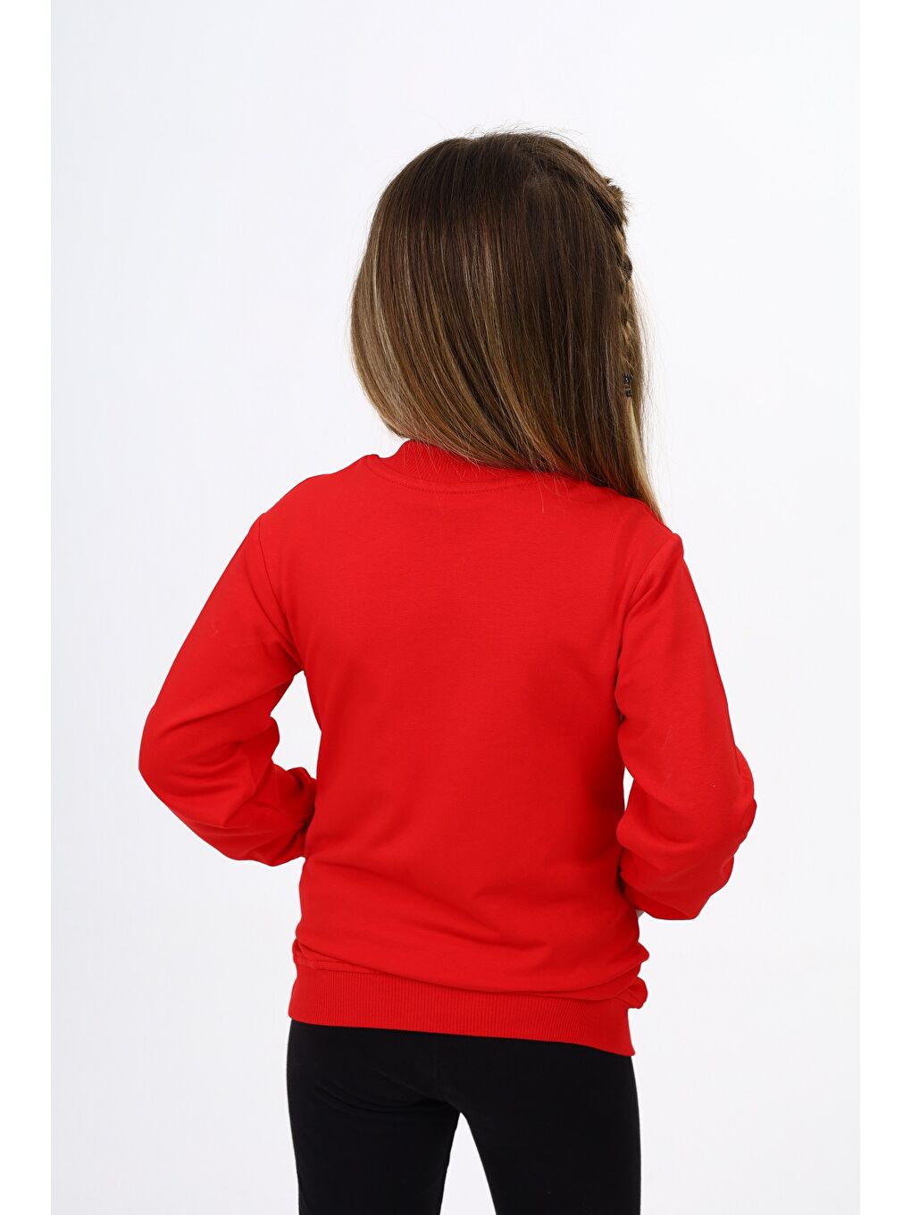 Kırmızı Kız Çocuk Nakışlı Hırka-4