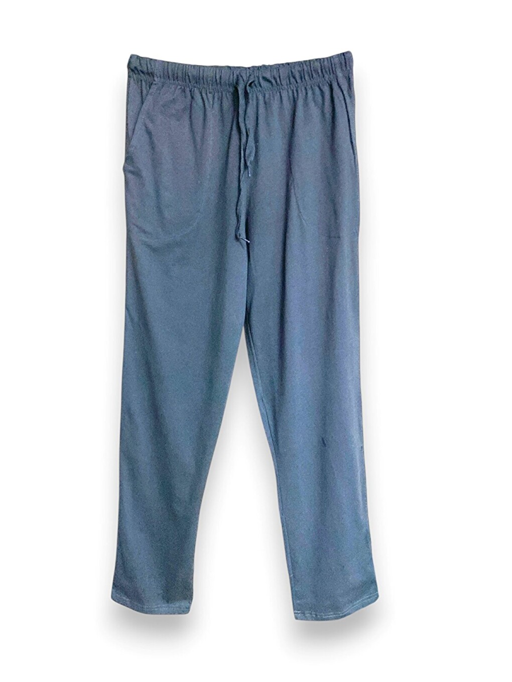 Gri Erkek %100 Doğal Pamuk Yüksek Kaliteli Rahat Kalıp Basic Pijama Takımı-2