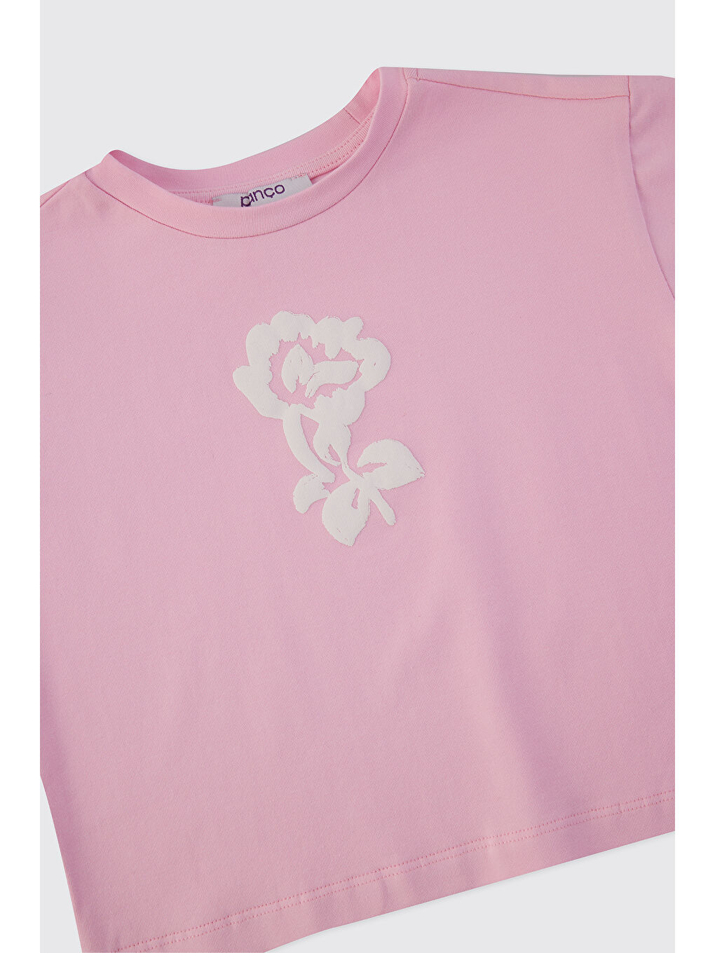 Kız Bebek Kısa Kolu Pembe Tişört-2