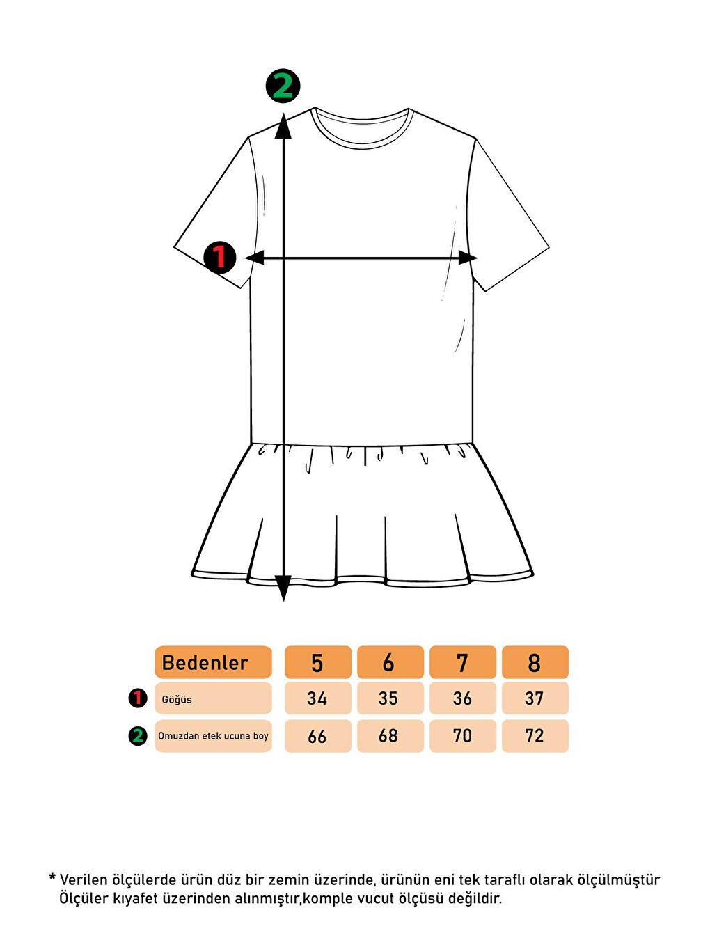 Gri Kız Çocuk Komple Puantiye Baskılı Elbise-1