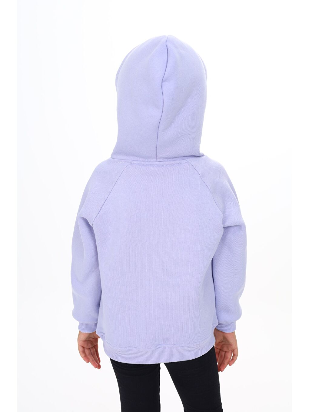 Lila Kız Çocuk Baskılı Sweatshirt-3