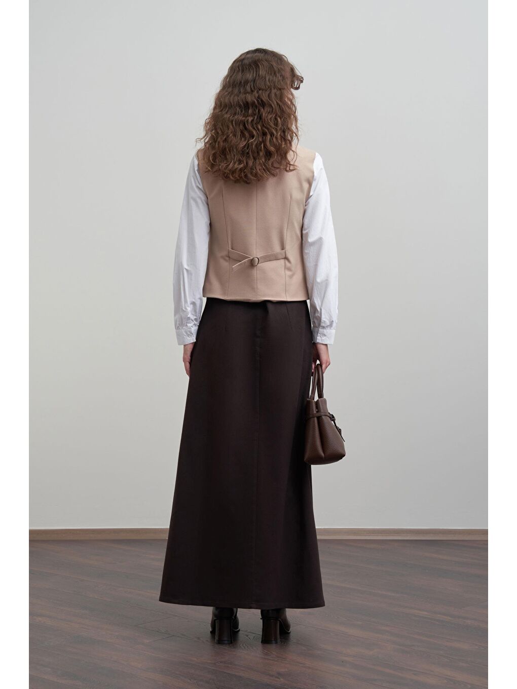 Bej-V Yaka Polyviscon Yelek-2