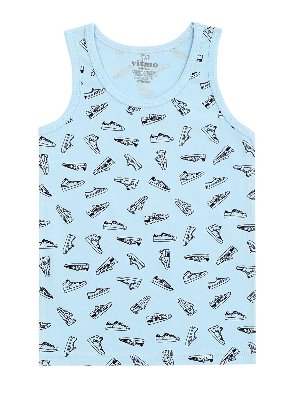 Erkek Çocuk Pamuklu 3'Lü Atlet 3'Lü Boxer Karışık Renk Team 6 Parça Set-1