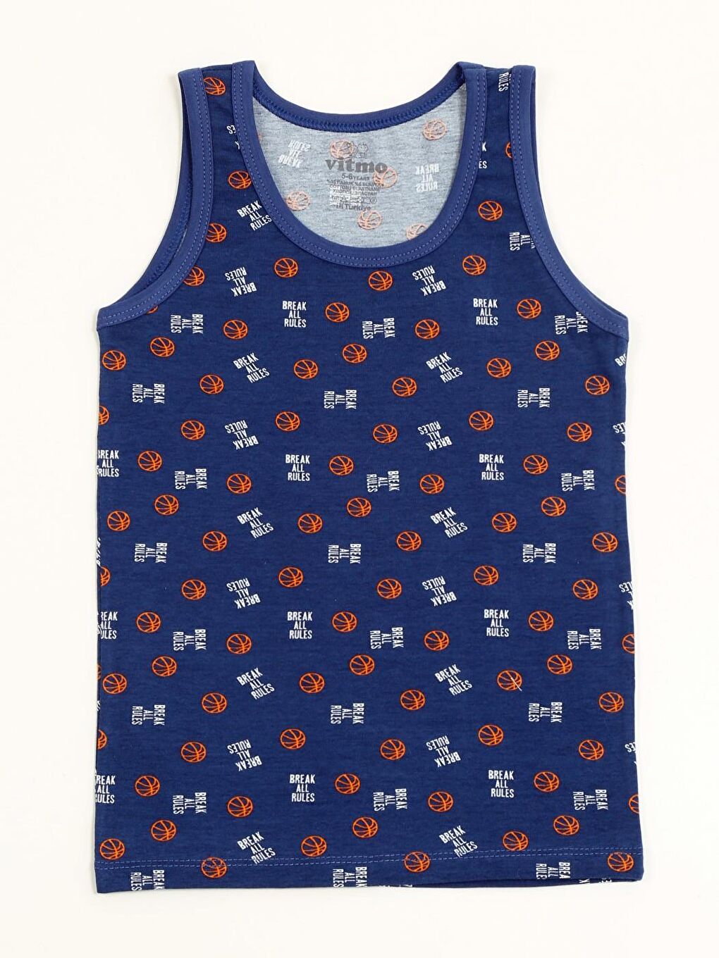 Erkek Çocuk Pamuklu 3'Lü Atlet 3'Lü Boxer Karışık Renk Team 6 Parça Set-2