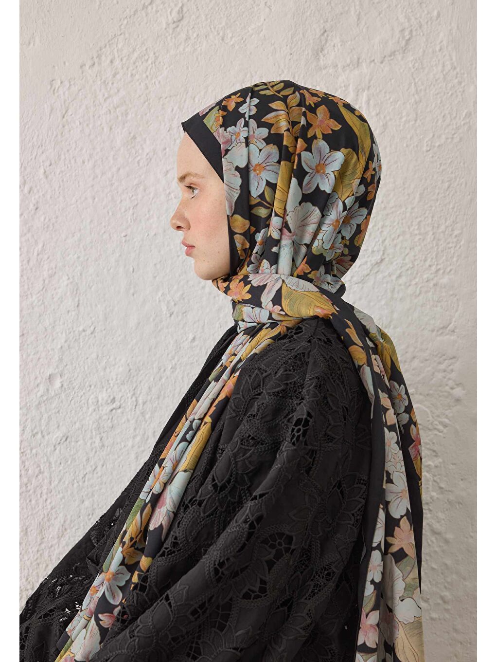 Arya Desen Şal Siyah-3