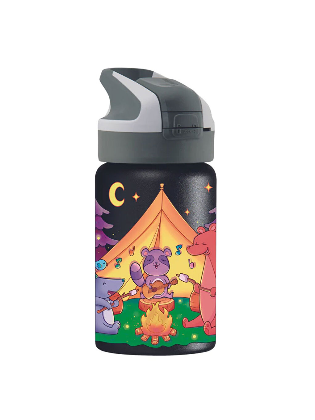 Laken Siyah Summit Çelik Termos 350ml Animal Camping LKTS3AN