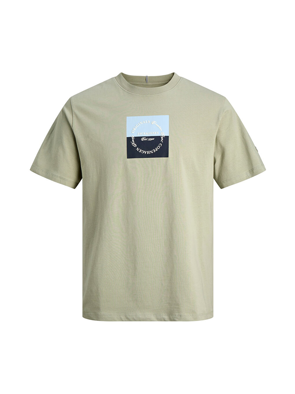 Yeşil Originals Logolu Pamuklu Regular Fit Bisiklet Yaka T Shirt 12290856-3