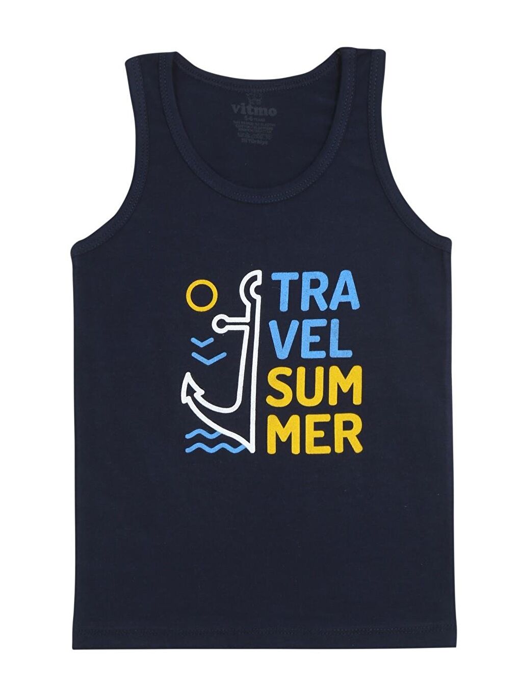 Erkek Çocuk Pamuklu 3'Lü Atlet 3'Lü Slip Karışık Renk Sailor 6 Parça Set-1