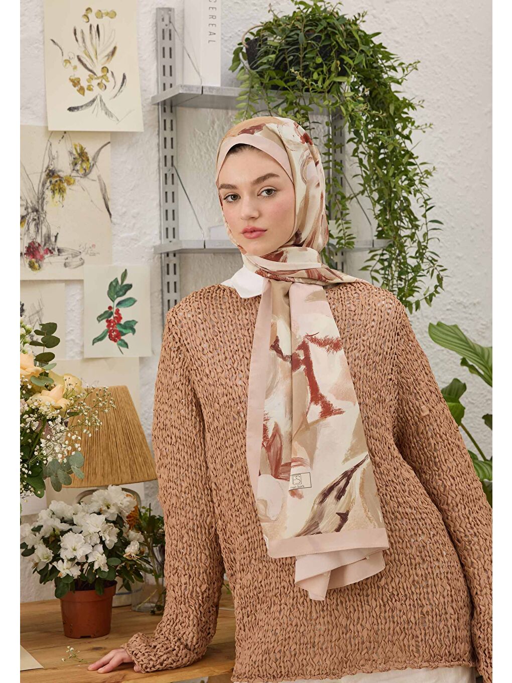 Noa Desen Şal Soft Pembe