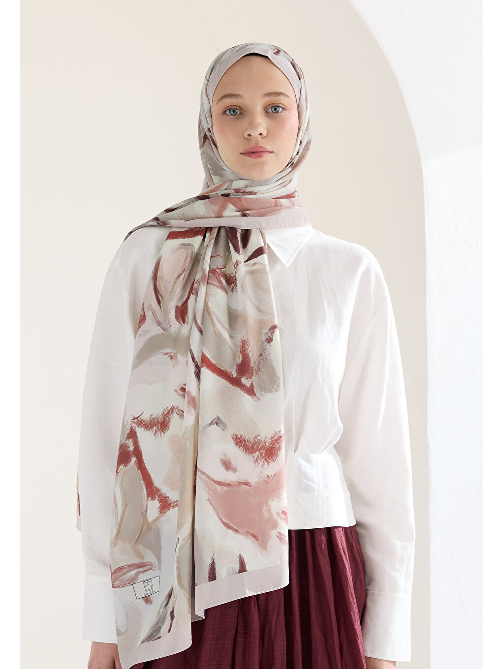 Noa Desen Şal Soft Pembe-2