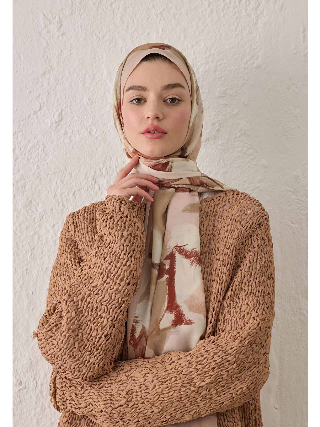 Noa Desen Şal Soft Pembe-3