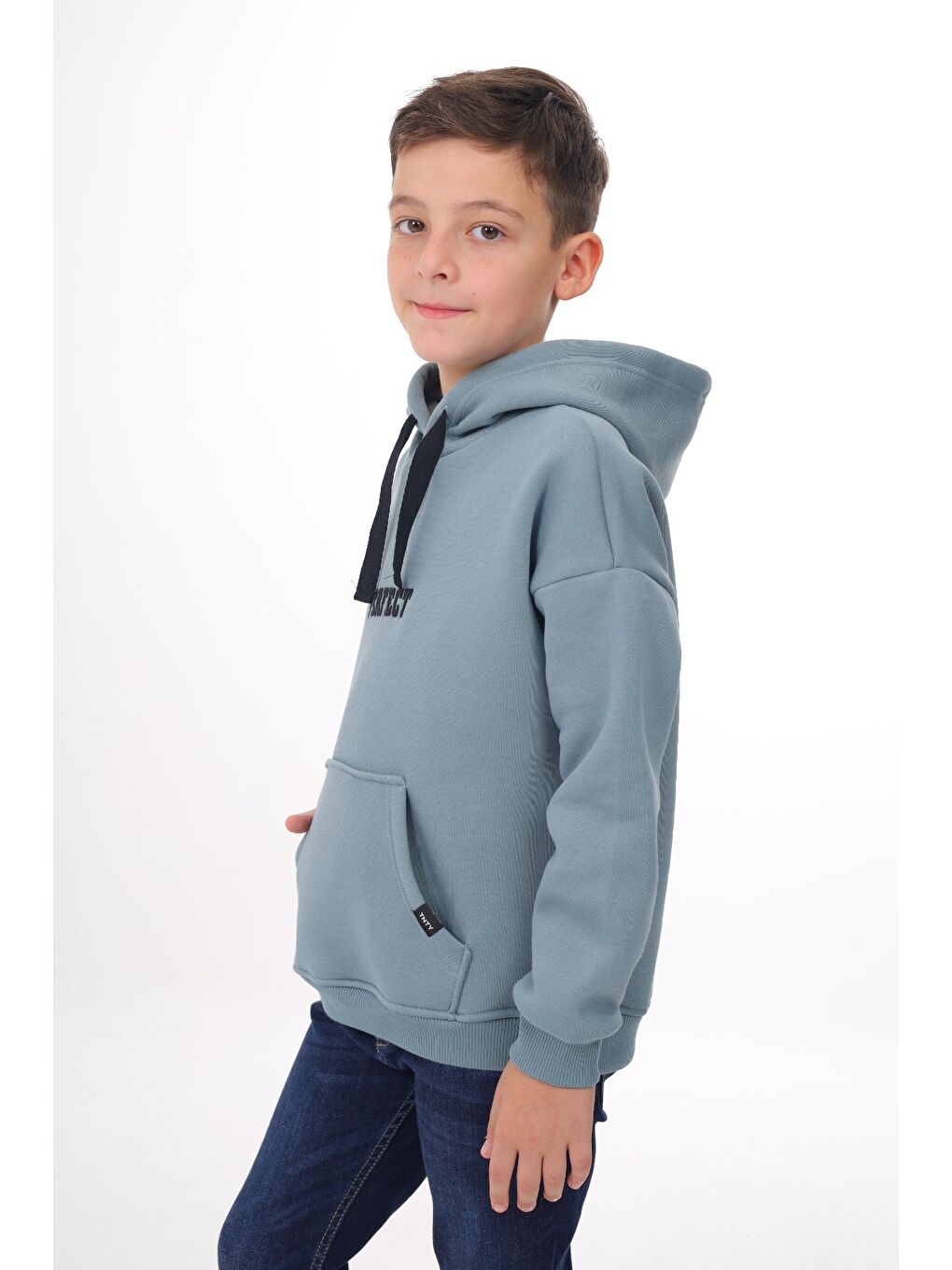 Petrol Erkek Çocuk Nakışlı Sweatshirt-2