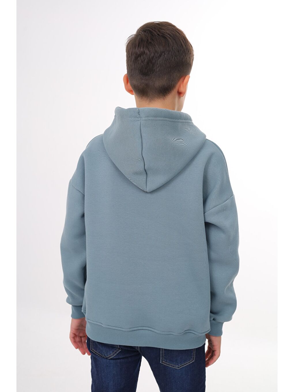 Petrol Erkek Çocuk Nakışlı Sweatshirt-4