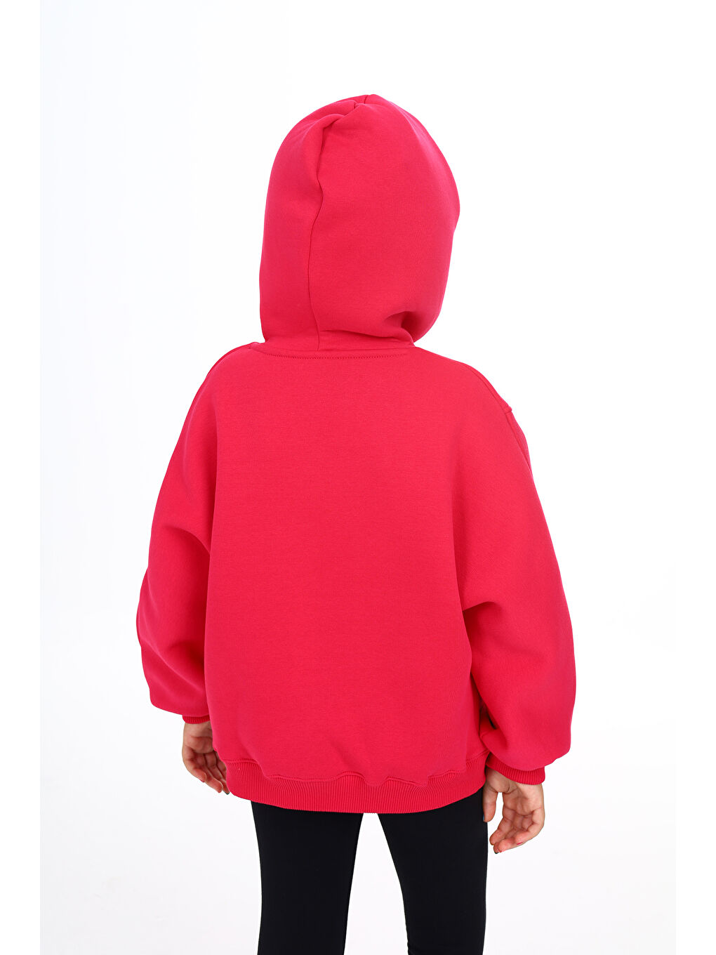 Fuşya Kız Çocuk Nakışlı Sweatshirt-5