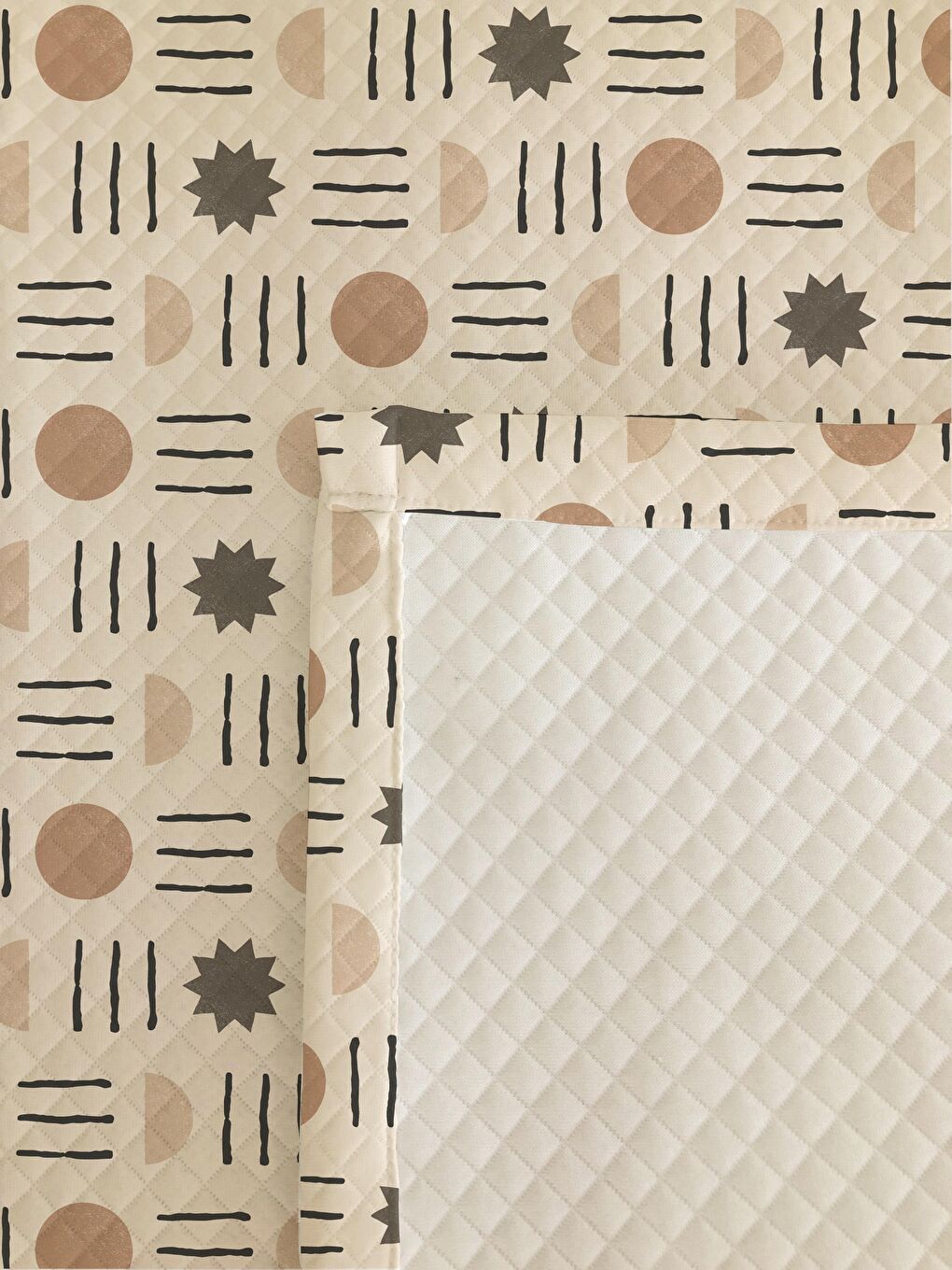 Karışık Desenli Çift Kişilik Baskılı Pike (200x220 Cm)-1