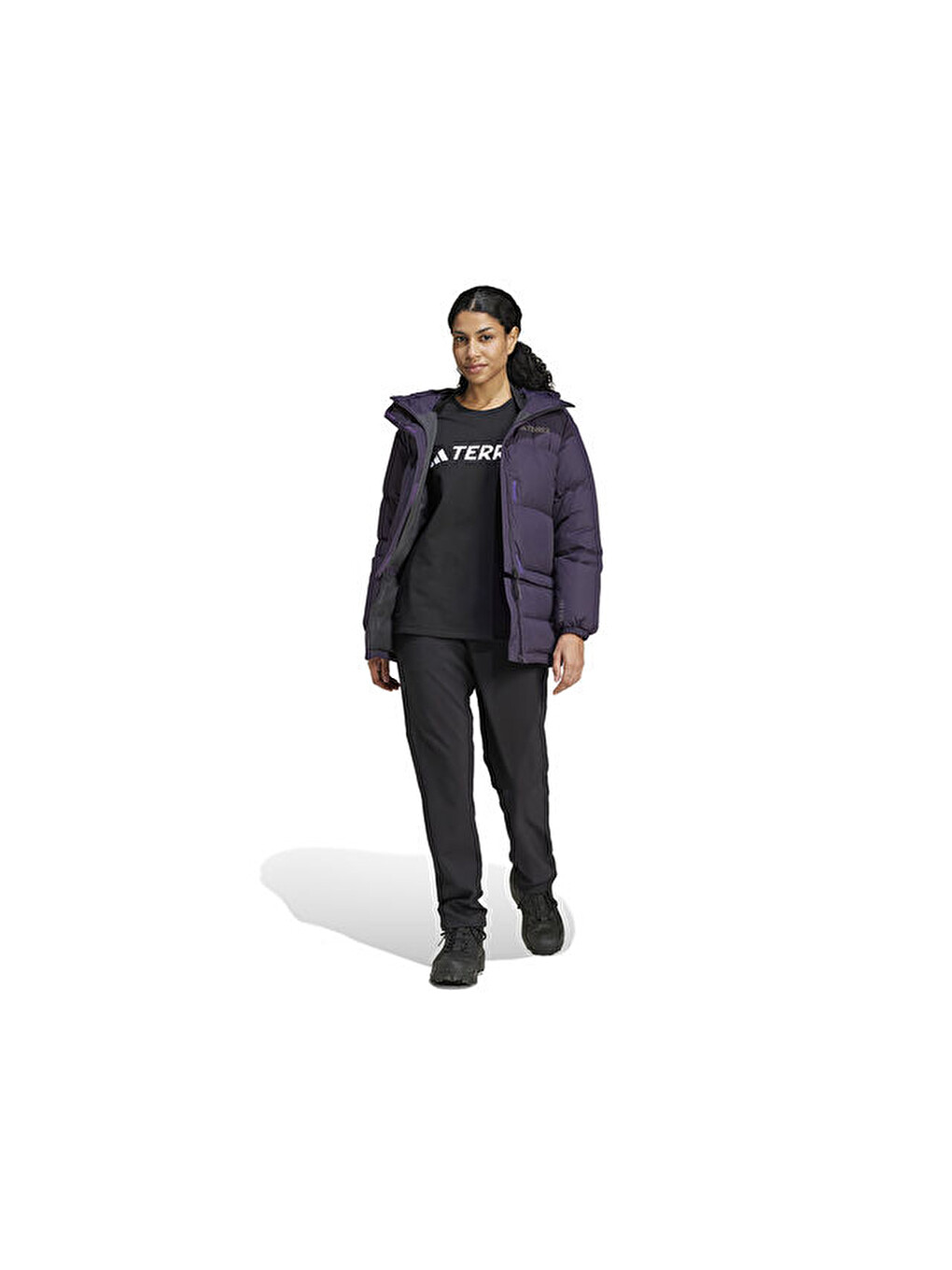 Terrex Xpl W Goose Jkt Kadın Outdoor Montu Ix7930 Mor-4