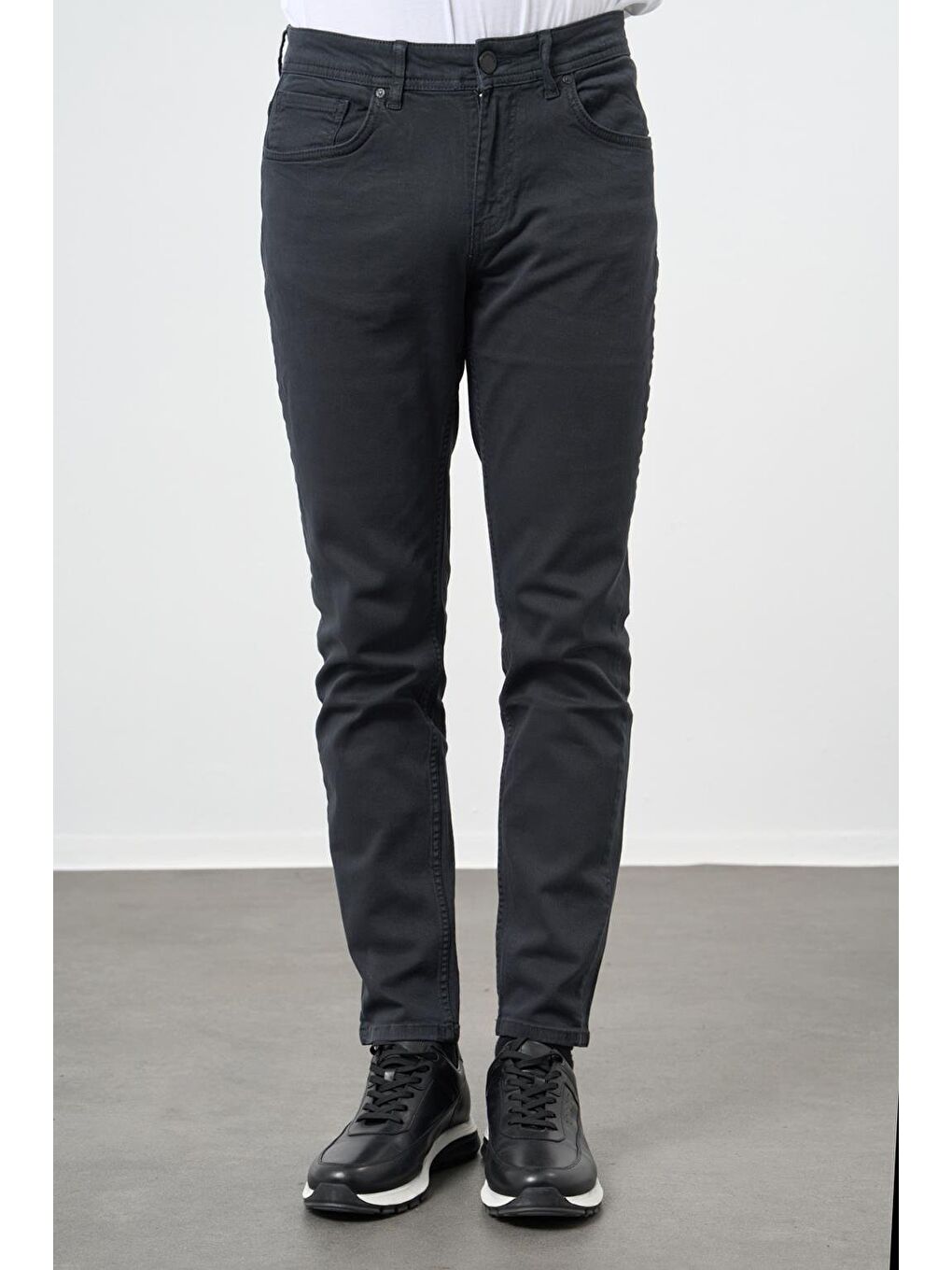 Koyu Antrasit Pamuklu 5 Cep Casual Slim Fit 5 Cep Pantolon 1003245318