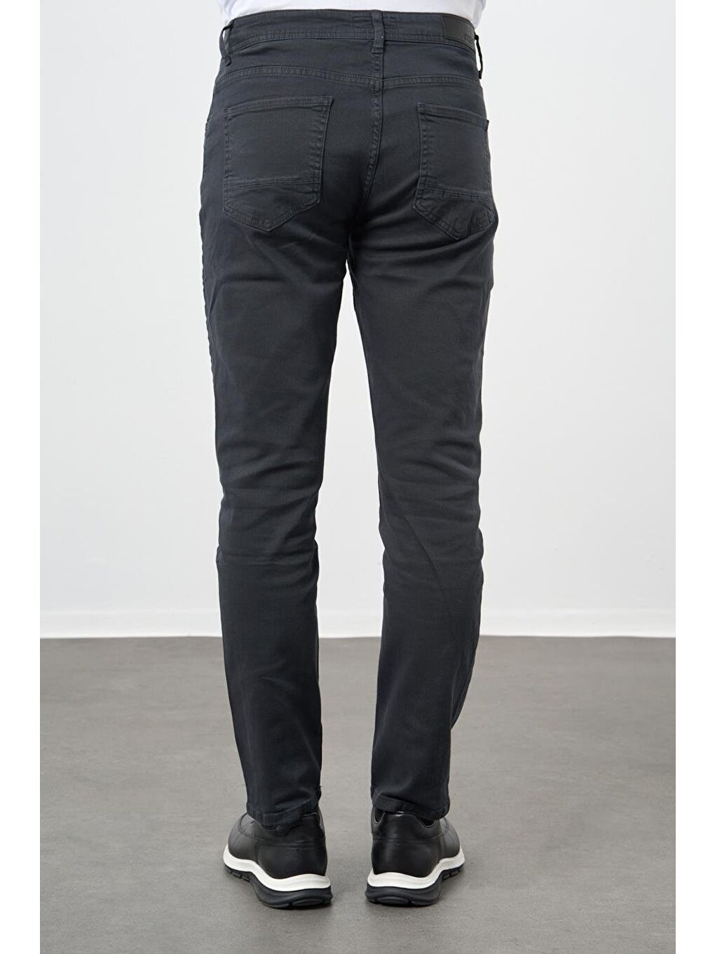 Koyu Antrasit Pamuklu 5 Cep Casual Slim Fit 5 Cep Pantolon 1003245318-3